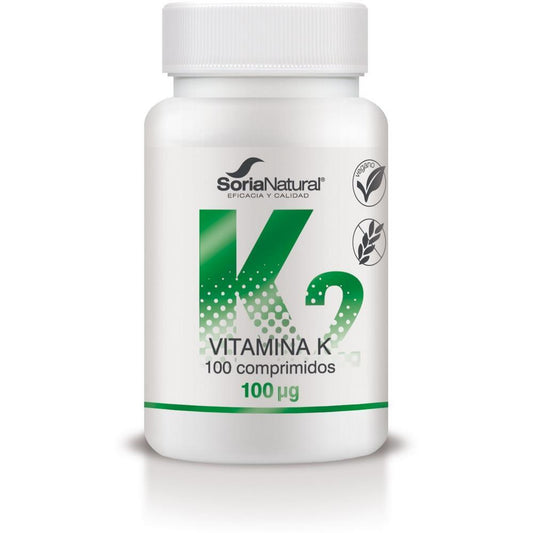 Vitamin K2 100ug Vegan Soria Natural 100 Tablets