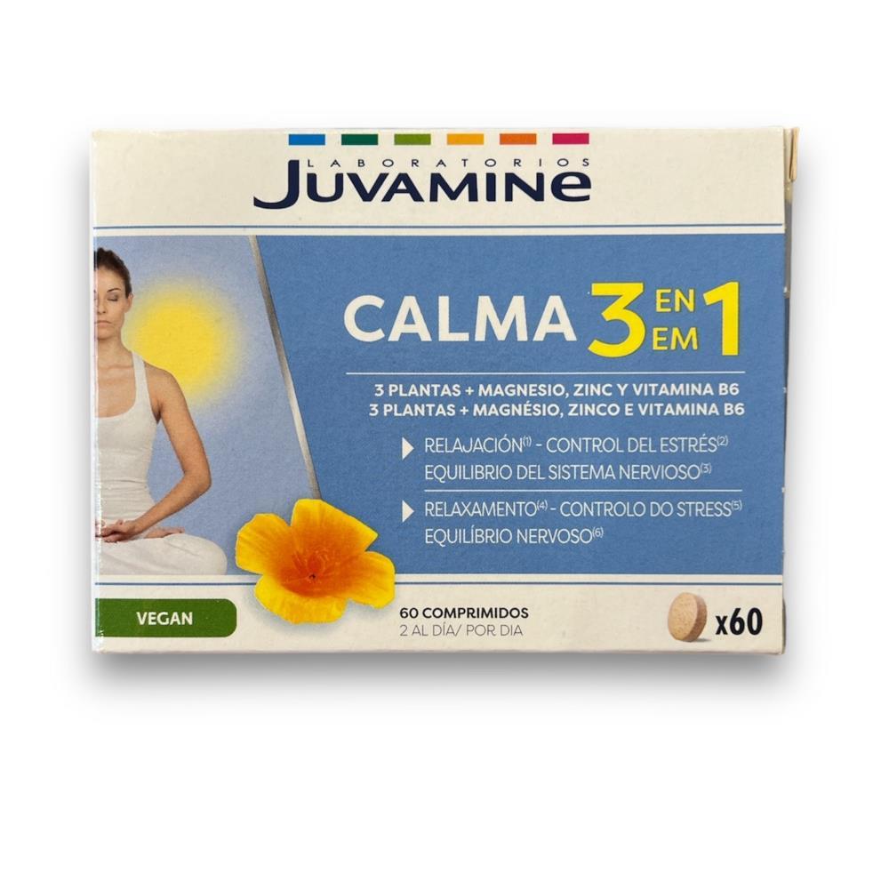 Calma + 3 Plantas 3 Em 1 Laboratoires Juvamine 60 Comprimidos