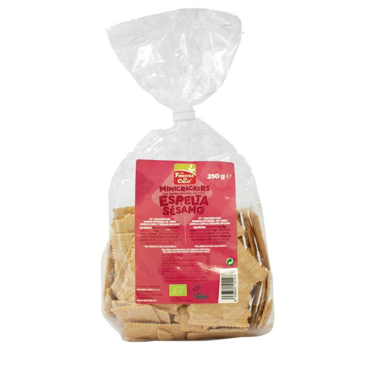 Mini Crackers Of Spelled And Sesame Bio La Finestra Sul Cielo 250g