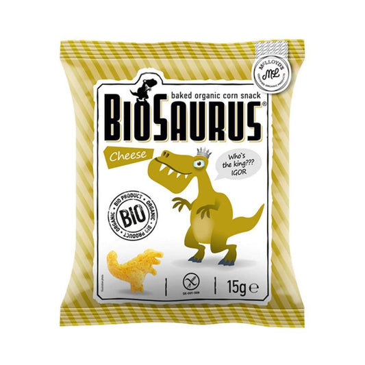 Snack De Milho E Queijo Bio Biosaurus 15g