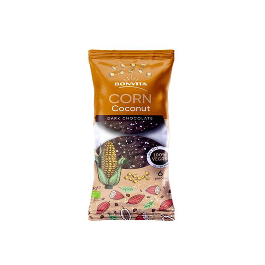 Corn Gallettes With Dark Chocolate And Coconut Bio Bonvita 100g