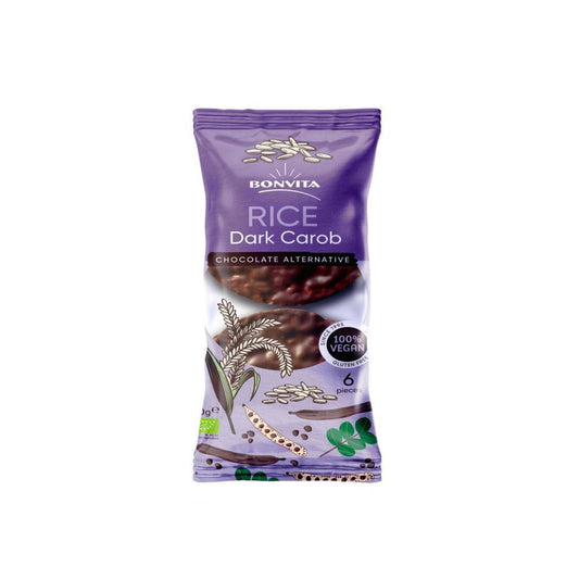 Rice Gallettes With Carob Bio Bonvita 100g