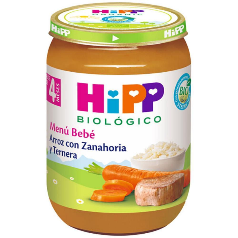 Puré de Arroz com Cenoura e Carne 4 meses Boião Hipp 190g