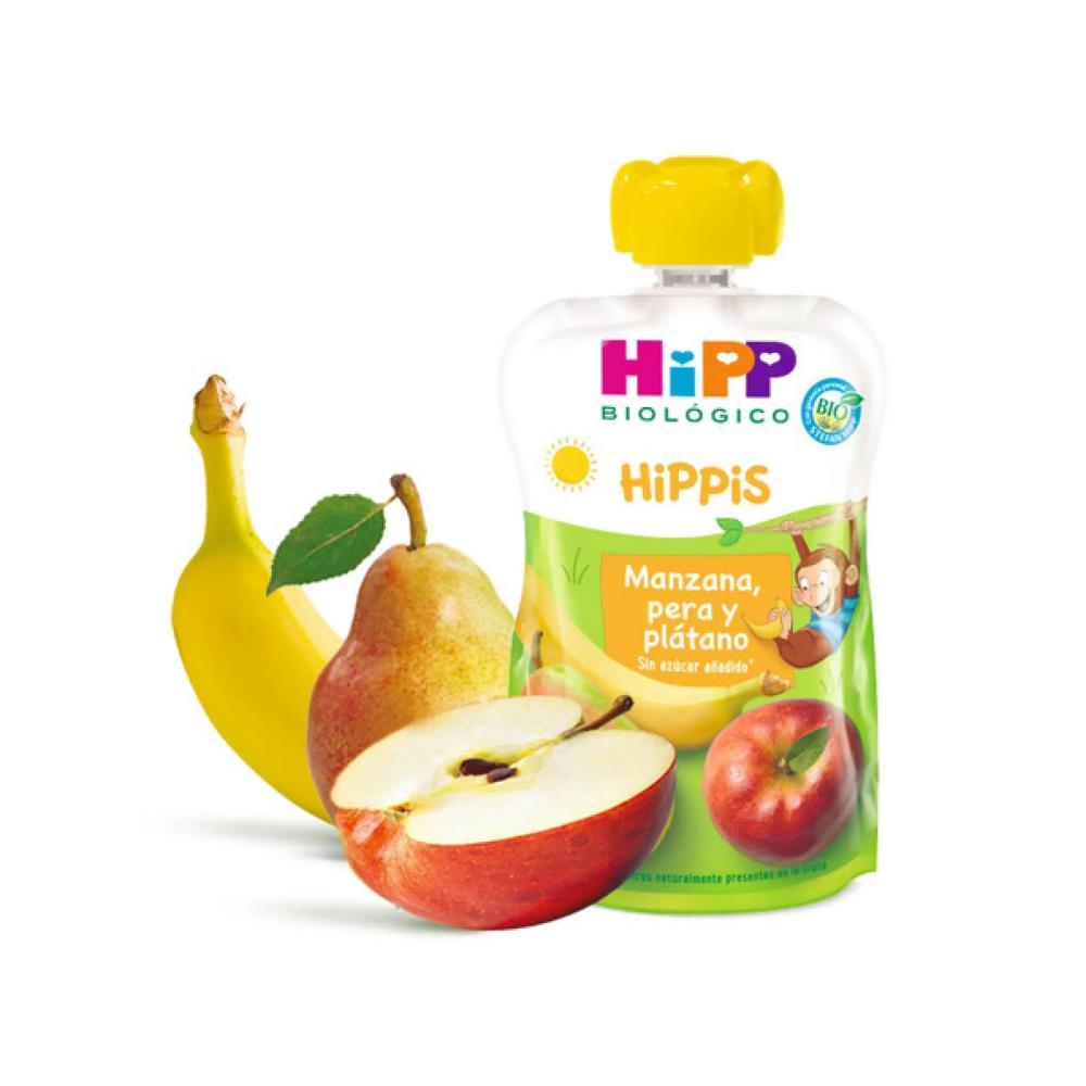 Puré De Maça Pêra E Banana Bio Saqueta Hipp 100g