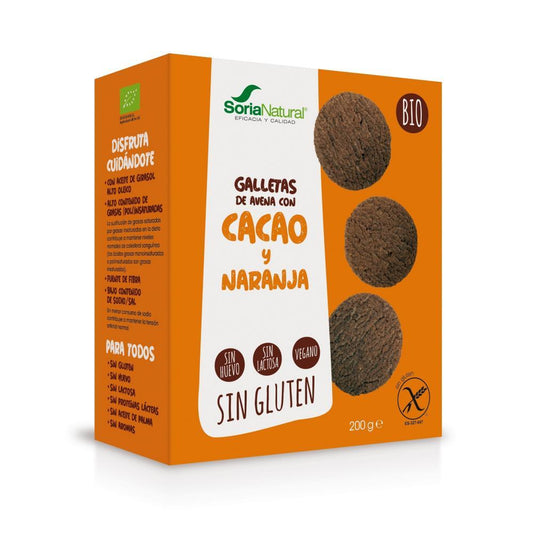 Oat Cookies With Cocoa And Orange Soria Natural 200g