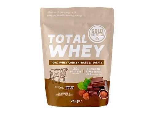 Total Whey Chocolate And Hazelnut Gold Nutrition 260g