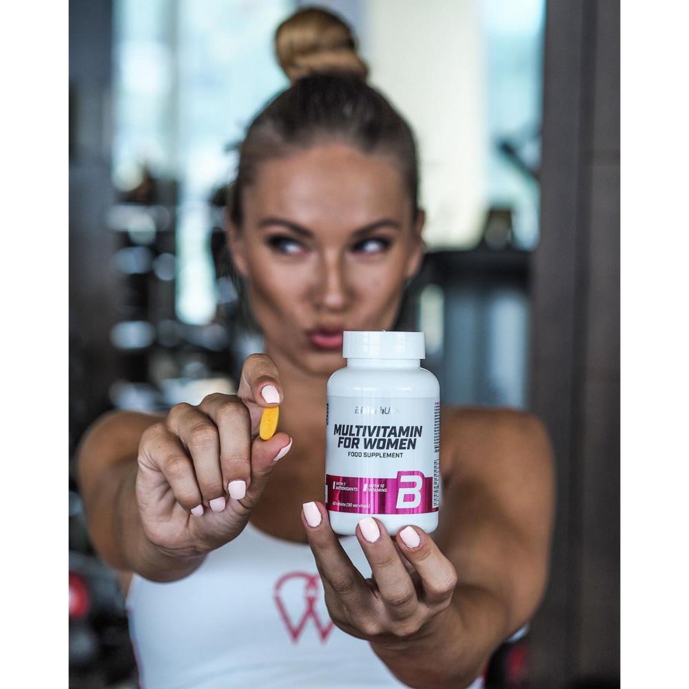 Multivitaminas Para Mulher BioTech USA 120 Comprimidos