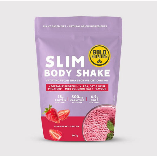 Slim Body Shake Morango Gold Nutrition 300g