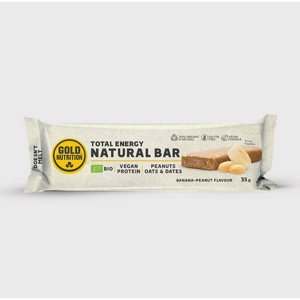 Total Energy Natural Bar Amendoim E Banana Gold Nutrition 35g