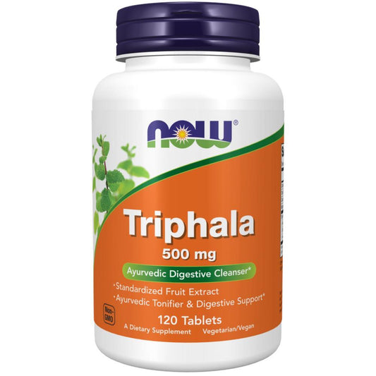 Triphala 500mg Now Foods 120 Comprimidos