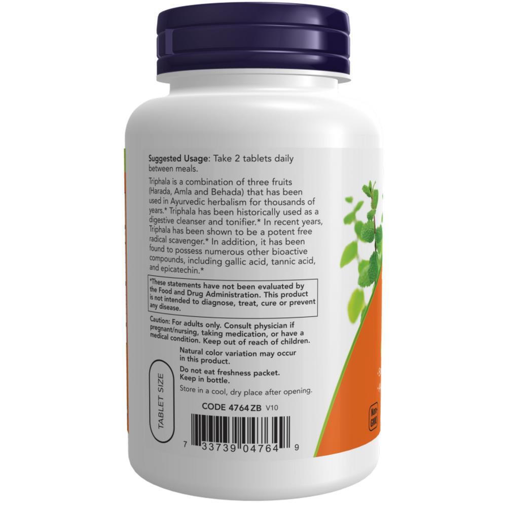 Triphala 500mg Now Foods 120 Tablets