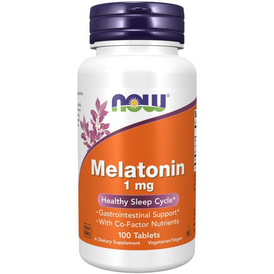 Melatonin 1 mg Now Foods 100 Comprimidos
