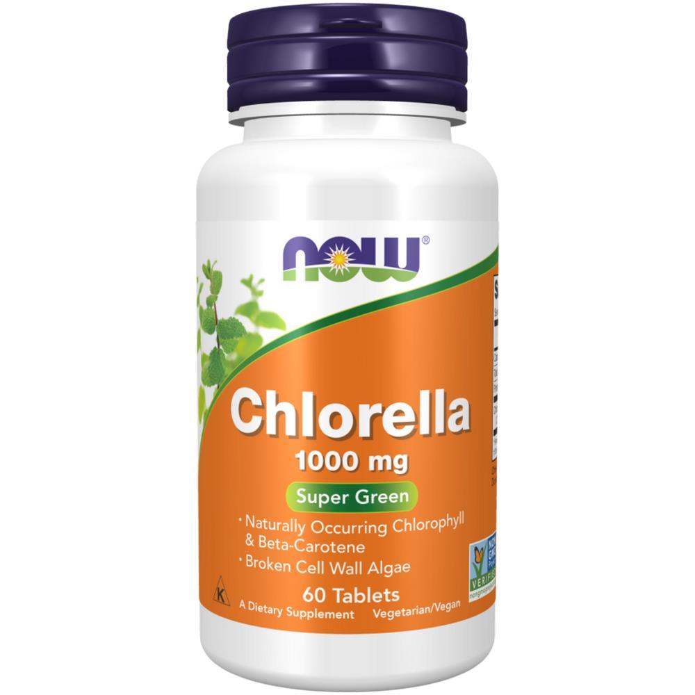 Clorela 1000mg Now Foods 60 Comprimidos