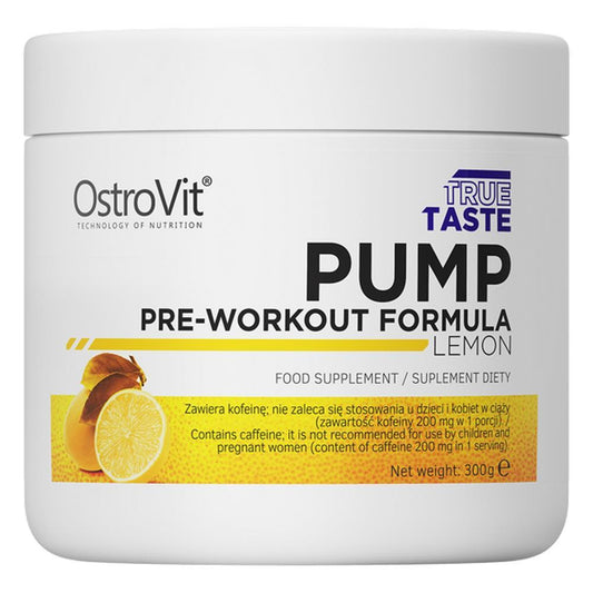 Pump Pre-Workout Formula Limão Ostrovit 300g