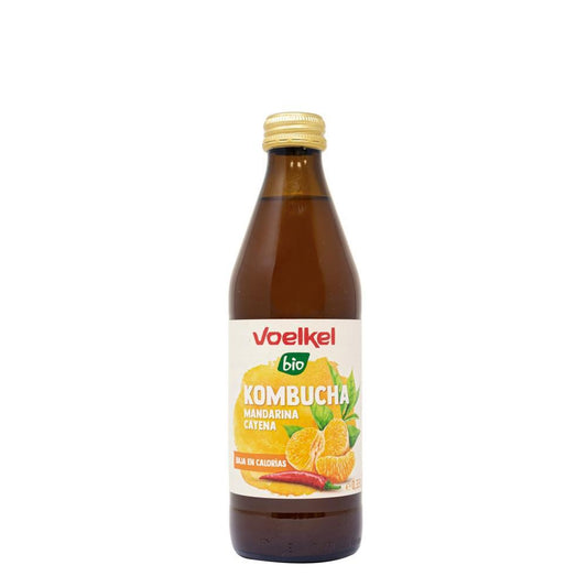 Organic Voelkel Tangerine and Cayenne Pepper Kombucha 330ML