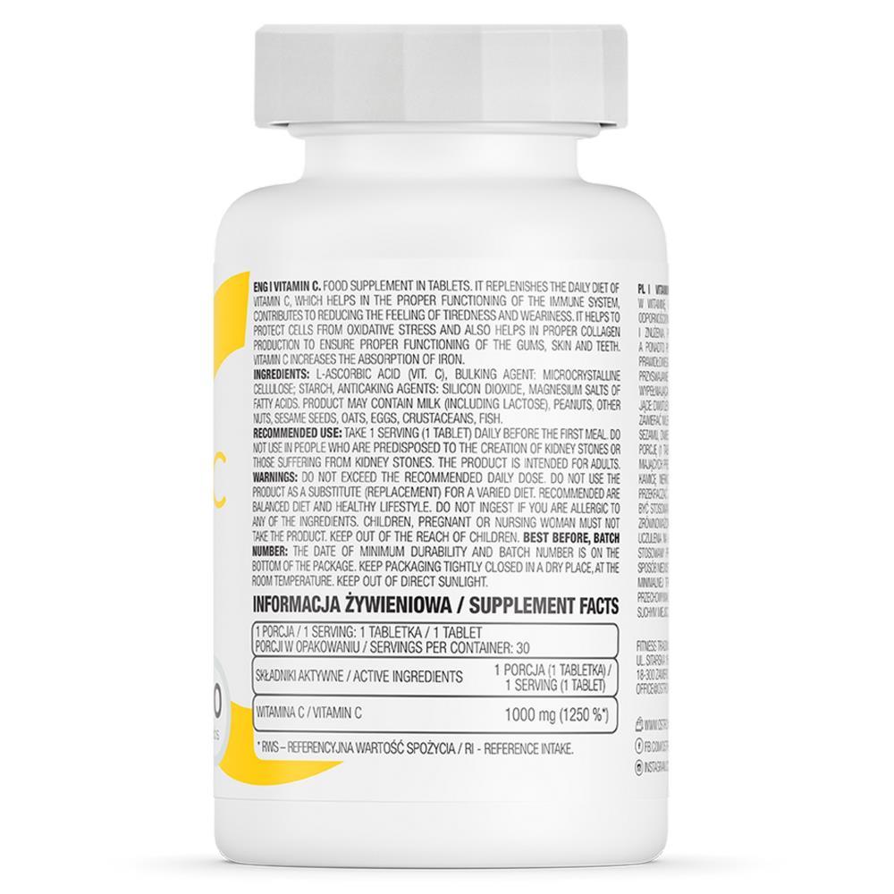 Vitamin C 1000mg Ostrovit 30 Tablets