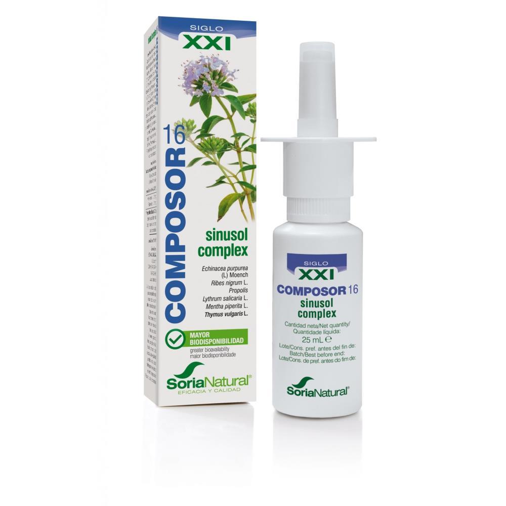 Composor 16 Sinusol Complex Soria Natural 25ml