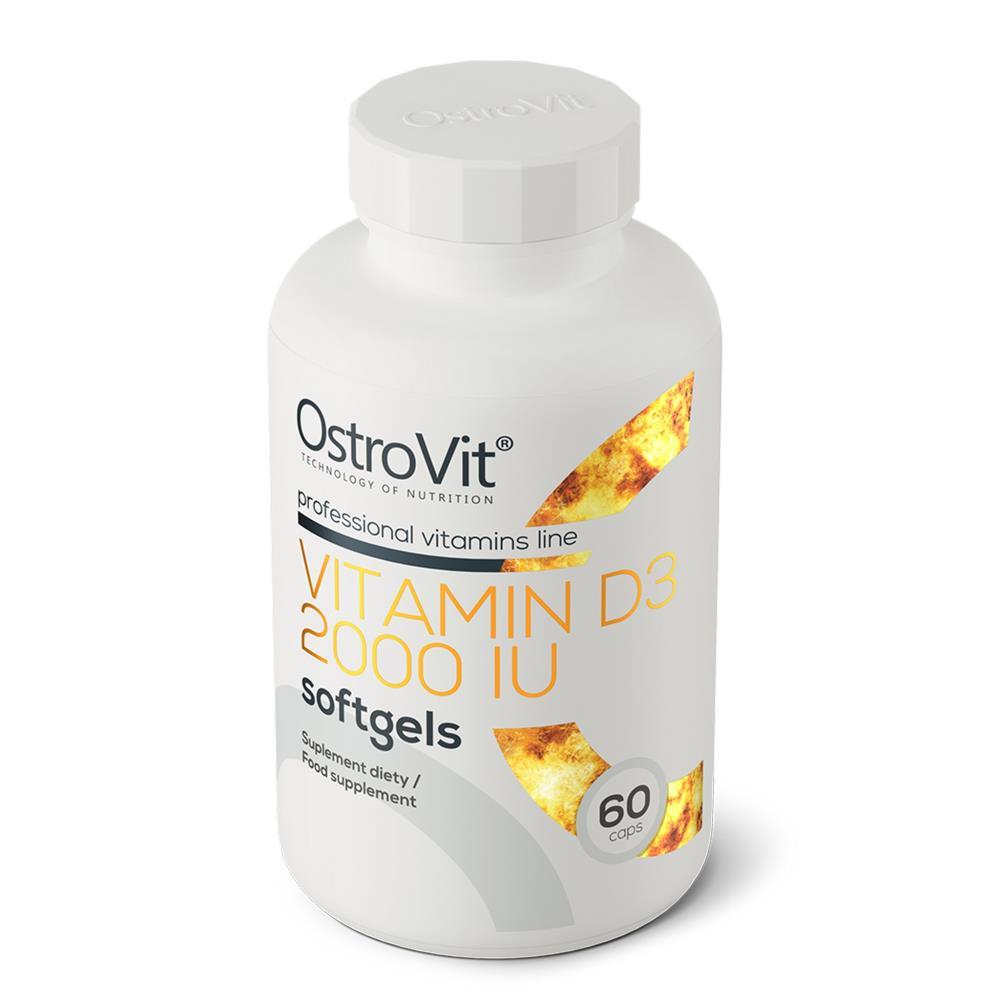 Vitamina D3 2000 IU softgels Ostrovit 60 Cápsulas