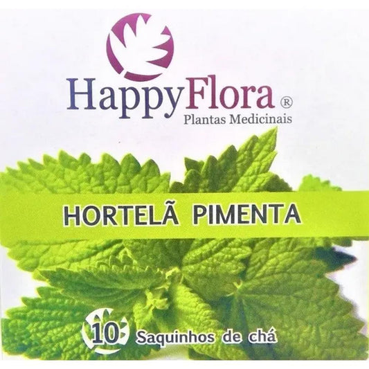 Infusão Hortelã Pimenta HappyFlora 10 Saquetas