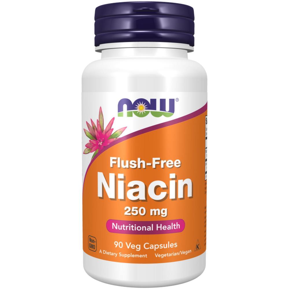 Niacin 250mg Flush-Free Now Foods 90 Cápsulas