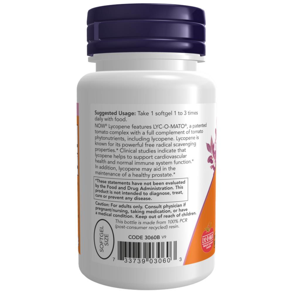 Lycopene 10 mg Now Foods 60 Capsules