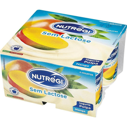 Iogurte Com Polpa De Manga Sem Lactose Nutrégi Pack 4X125 g