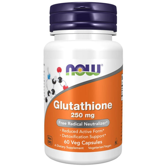 Glutathione 250 mg Now Foods 60 Cápsulas Vegetais