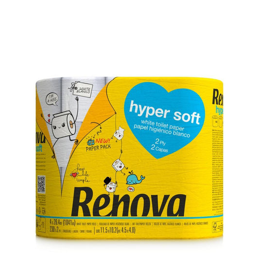 Papel Higiénico Hyper Soft Renova 4 unidades