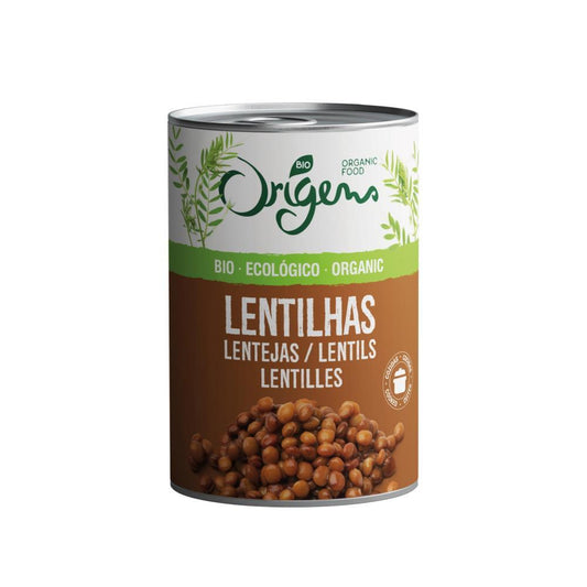 Lentilhas Castanhas Cozidas Em Lata Origens Bio 400g