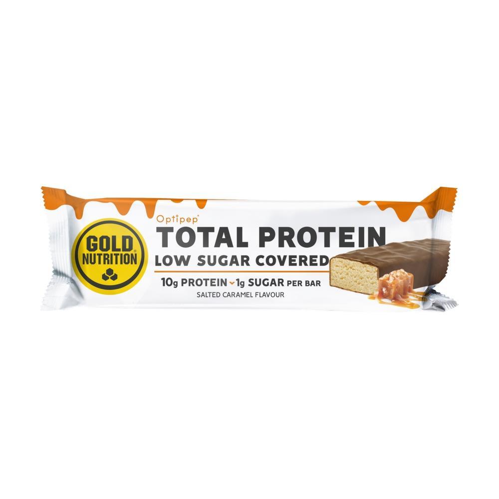 Barra Total Protein Cobertura De Caramelo Salgado Gold Nutrition 30g
