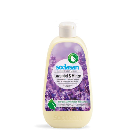 Detergente Líquido Loiça Alfazema e Menta Bio Sodasan 500Ml