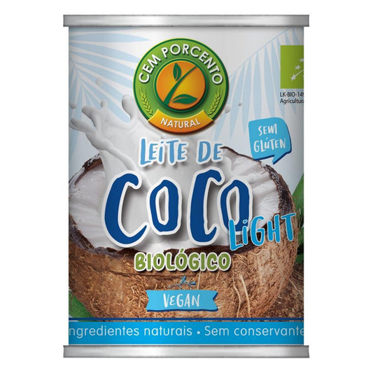 Leite De Coco Bio Cem Porcento 400ml