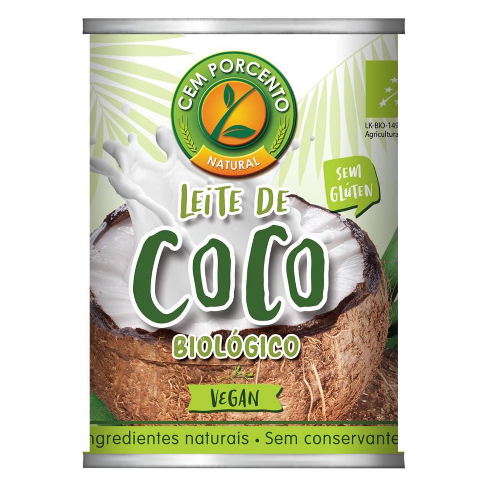 Leite De Coco Bio Cem Porcento 400ml