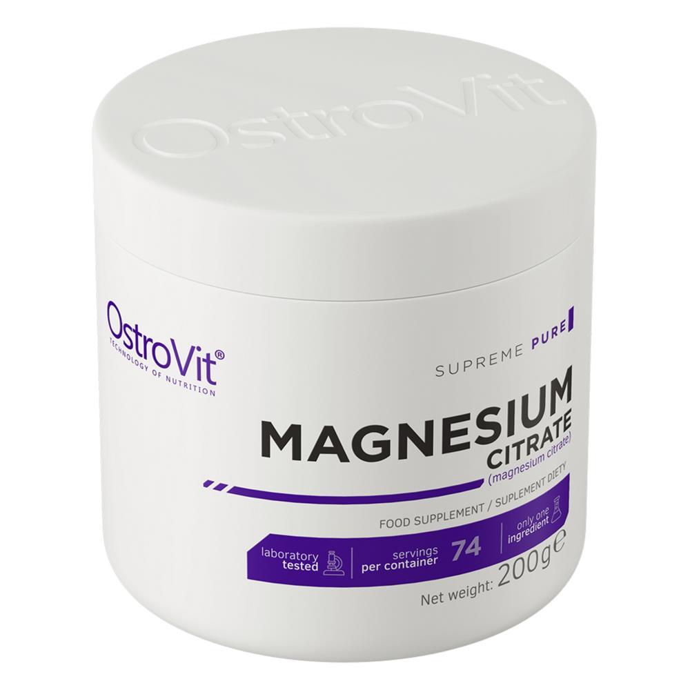 Magnesio Citrato Natural Em Pó Ostrovit 200g