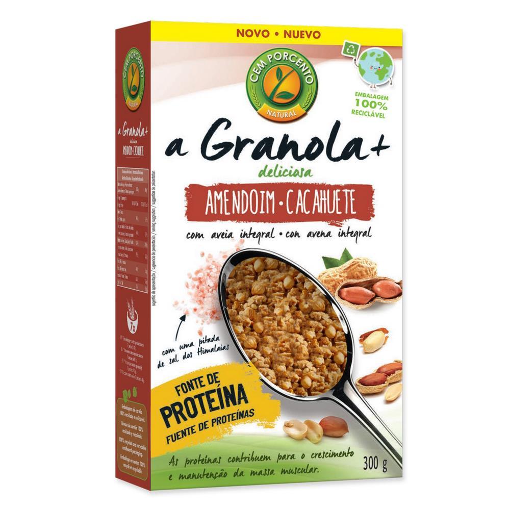 Gronola Integral De Amendoim Cacahuete Cem Porcento 300g