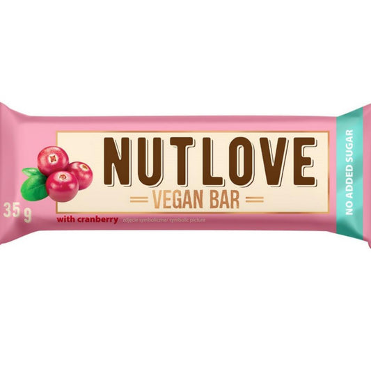 Nutlove Vegan Bar Cranberry Allnutrition 35G