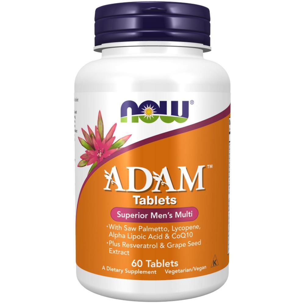 ADAM Multivitamínico Homem Now Foods 60 Comprimidos