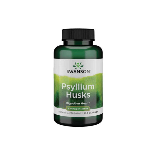 Psyllium Husks 610mg Swanson 100 Cápsulas