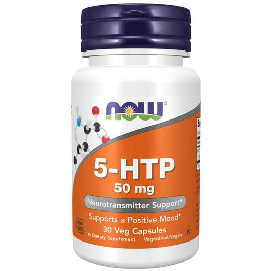 5-HTP 50 mg Now Foods 30 Cápsulas