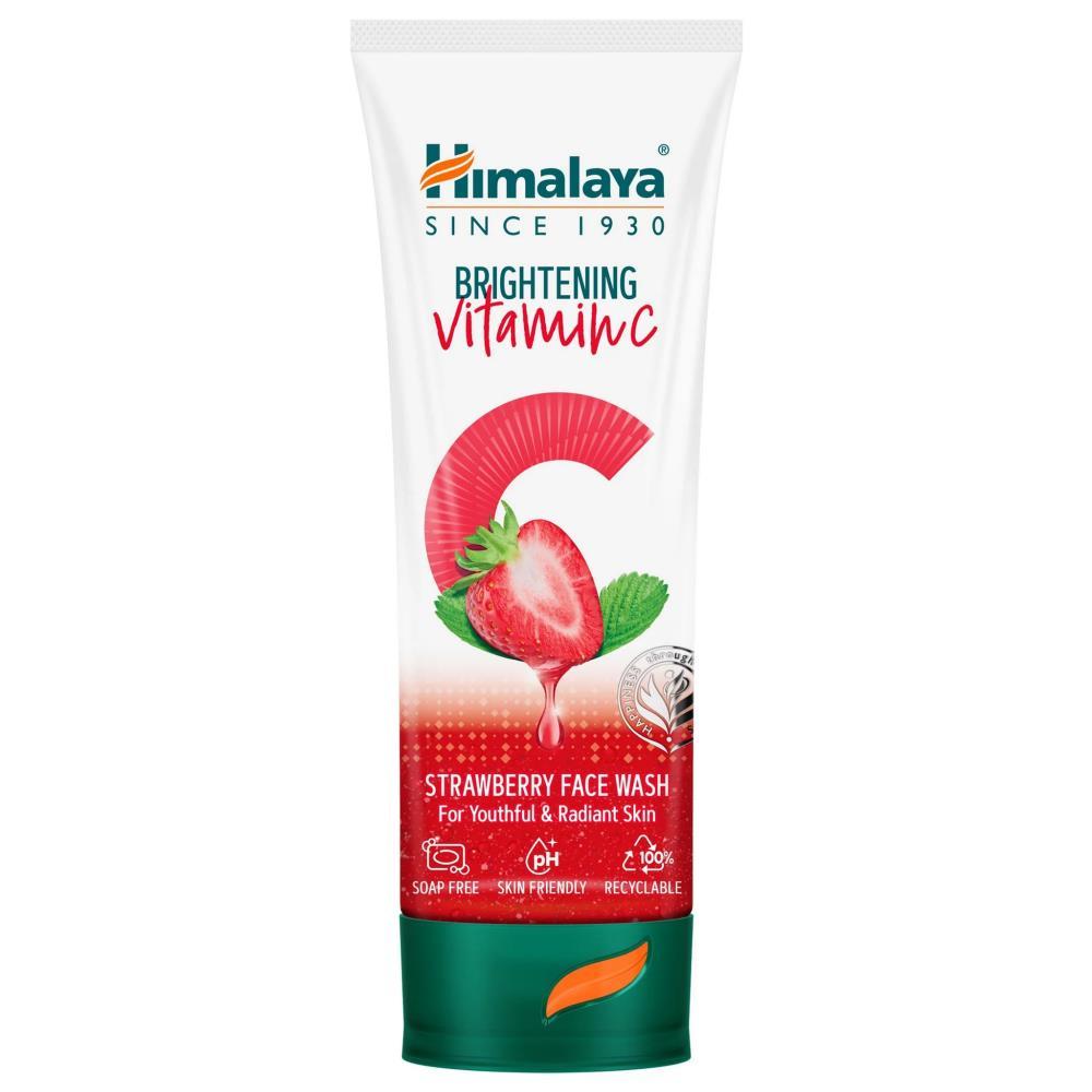 Gel De Limpeza Facial Morango Com Vitamina C Himalaya 100ml