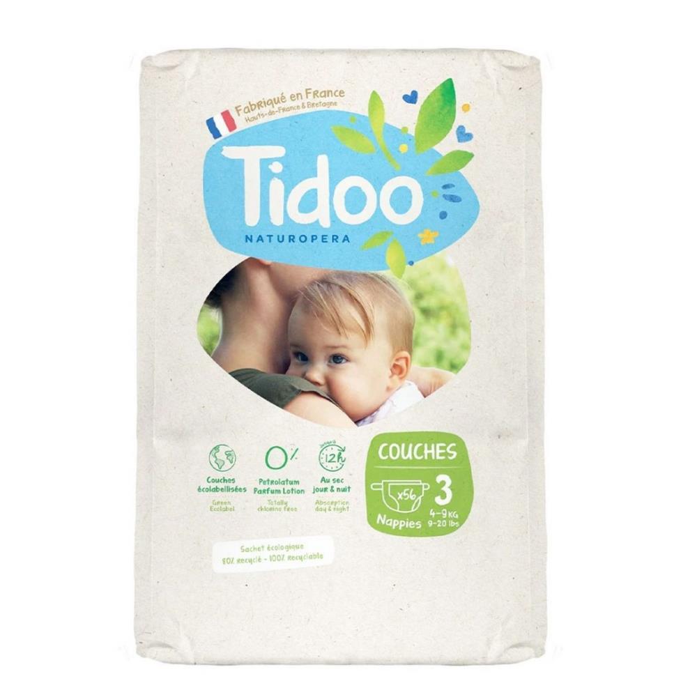 Tidoo Eco Fralda 3M 4-9Kg 56Un