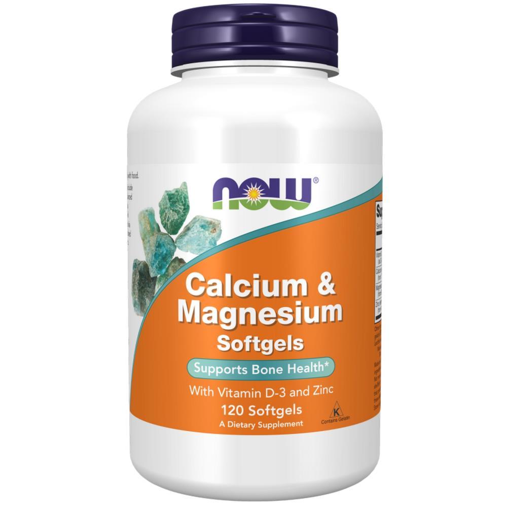 Calcium & Magnesium Now Foods 120 Cápsulas