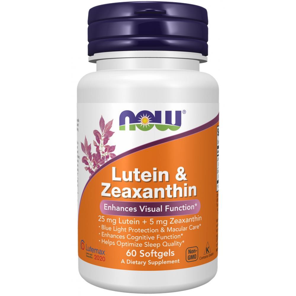 Lutein & Zeaxanthin Now Foods 60 Cápsulas