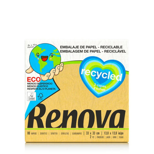 Guardanapos Recycled 33x33 80 UN