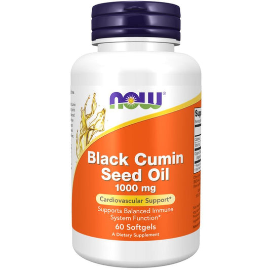 Black Cumin Seed Oil 1000mg Now Foods 60 Cápsulas