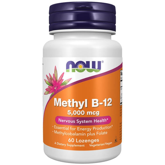 Methyl B-12 5000 mcg Now Foods 60 Comprimidos