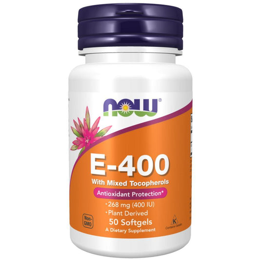 Vitamin E 400 Now Foods 50 Cápsulas