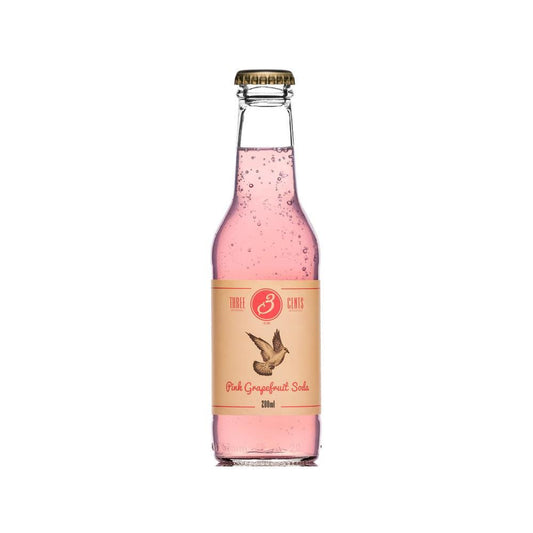 Pink Grapefruit Soda Three Cent 200ml