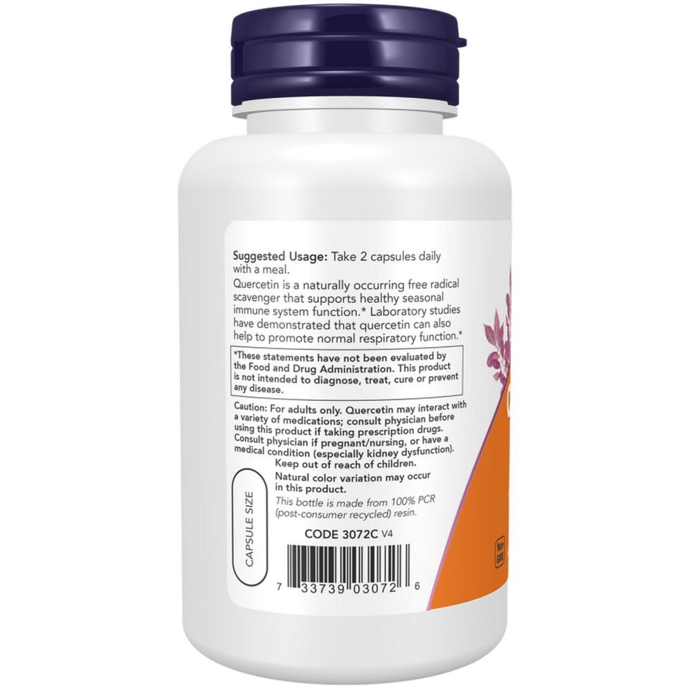 Quercetin 500 mg Now Foods 100 Veg Cápsulas