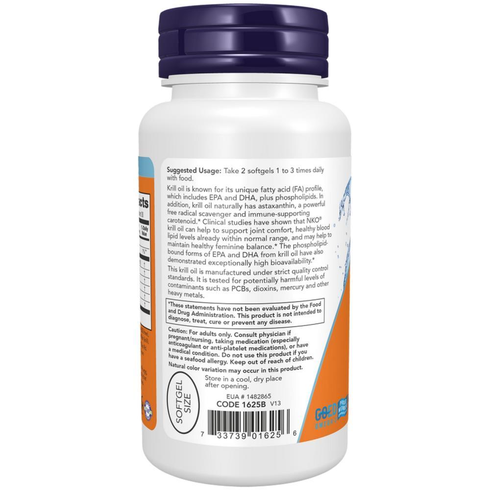 Krill Oil 500 mg Now Foods 60 Cápsulas